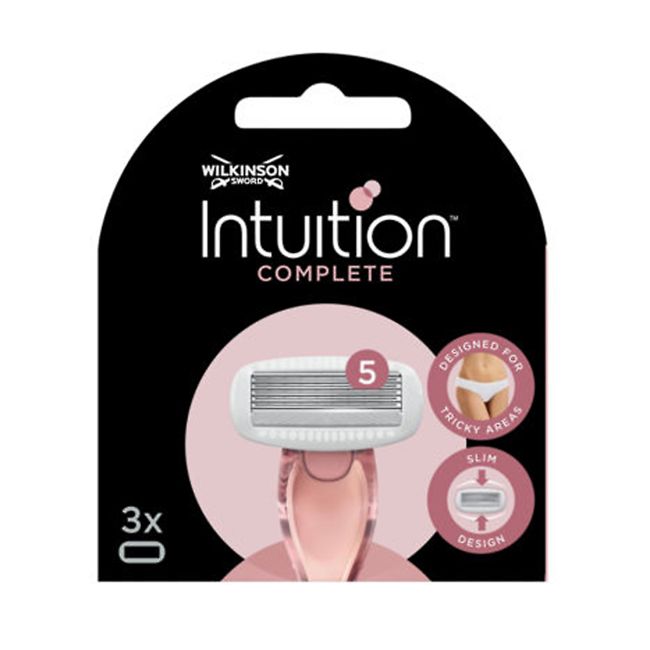WILKINSON INTUITION COMPLETE moterų skustuvo galvutės (3 vnt.)
