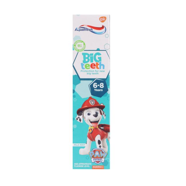 AQUAFRESH BIG TEETH 6-8 YEARS dantų pasta, 50 ml