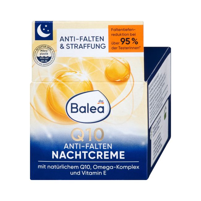 BALEA Q10 ANTI-FALTEN naktinis veido kremas, 50 ml