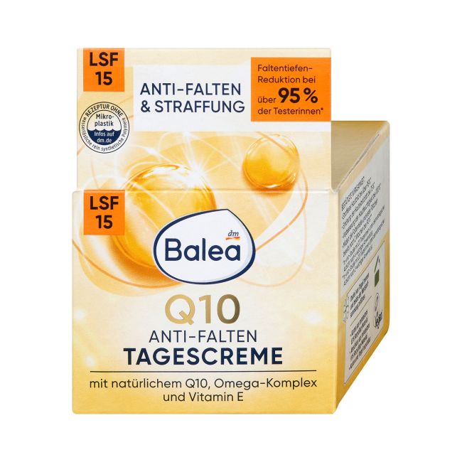 BALEA Q10 ANTI-FALTEN dieninis veido kremas, 50 ml
