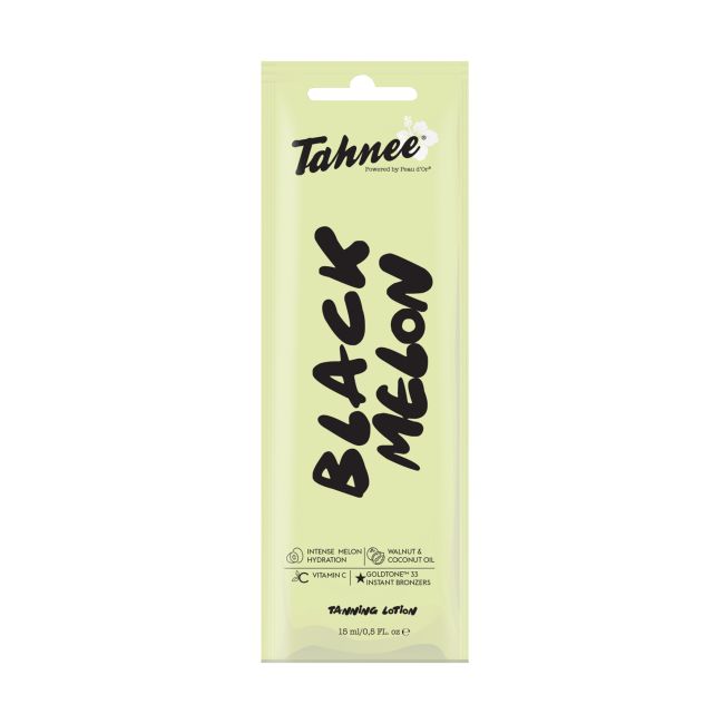 TAHNEE BLACK MELON soliariumo įdegio losjonas, 15 ml