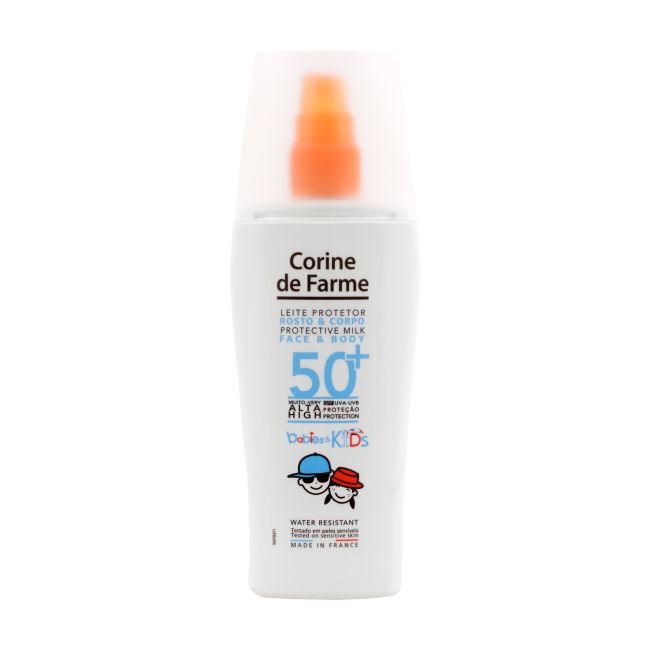 CORINE SPF50+ KIDS kūdikių ir vaikų veido ir kūno apsauginis purškiamasis pienelis, 150 m