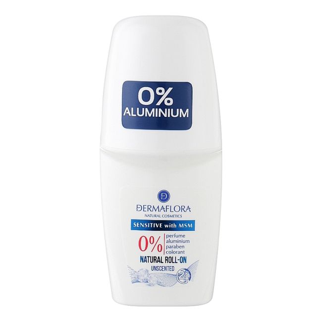 DERMAFLORA 0% SENSITIVE WITH MSM rutulinis dezodorantas, 50 ml