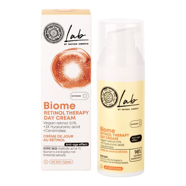 LAB BY NATURA SIBERICA BIOME RETINOL THERAPY dieninis veido kremas, 50 ml