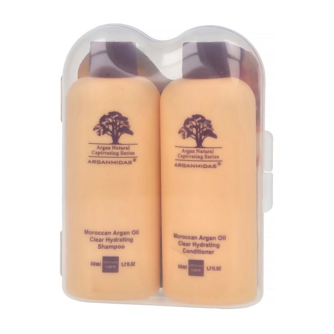 ARGANMIDAS MOROCCAN ARGAN OIL plaukų šampūnas + kondicionierius (2 x 50 ml)
