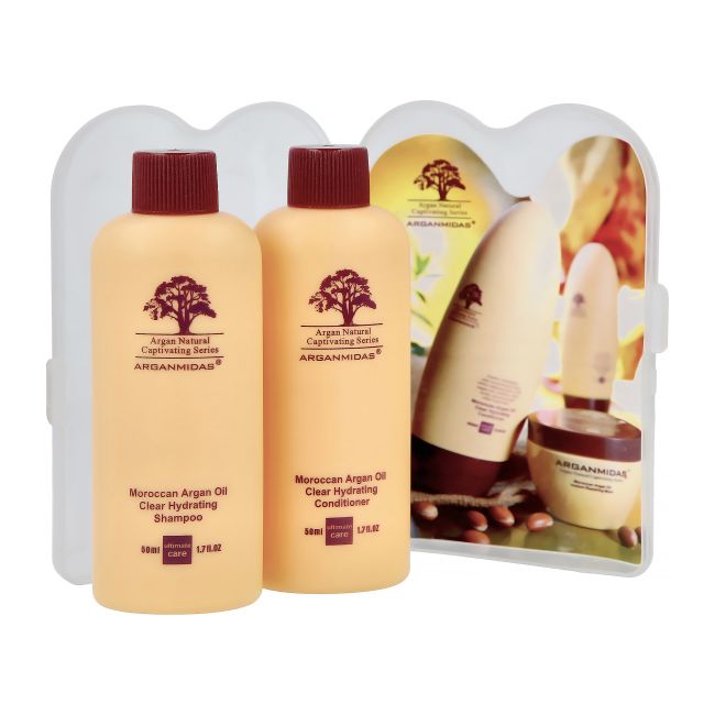 ARGANMIDAS MOROCCAN ARGAN OIL plaukų šampūnas + kondicionierius (2 x 50 ml)