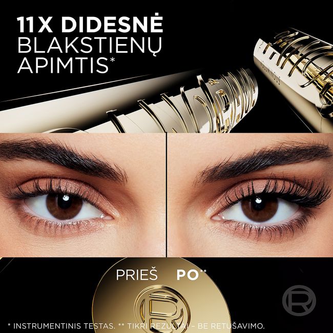 L'OREAL PANORAMA VOLUME MILLION LASHES blakstienų tušas, 9,9 ml