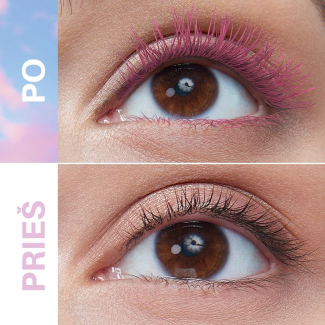 MAYBELLINE LASH SENSATIONAL SKY HIGH PINK AIR blakstienų tušas, 7,2 ml