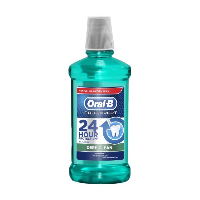 ORAL-B PRO-EXPERT DEEP CLEAN burnos skalavimo skystis, 500 ml