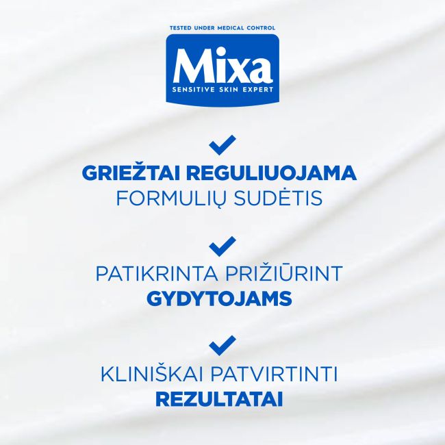 MIXA CERAMIDE PROTECT drėkinamasis ir apsauginis sausos odos kremas, 400 ml