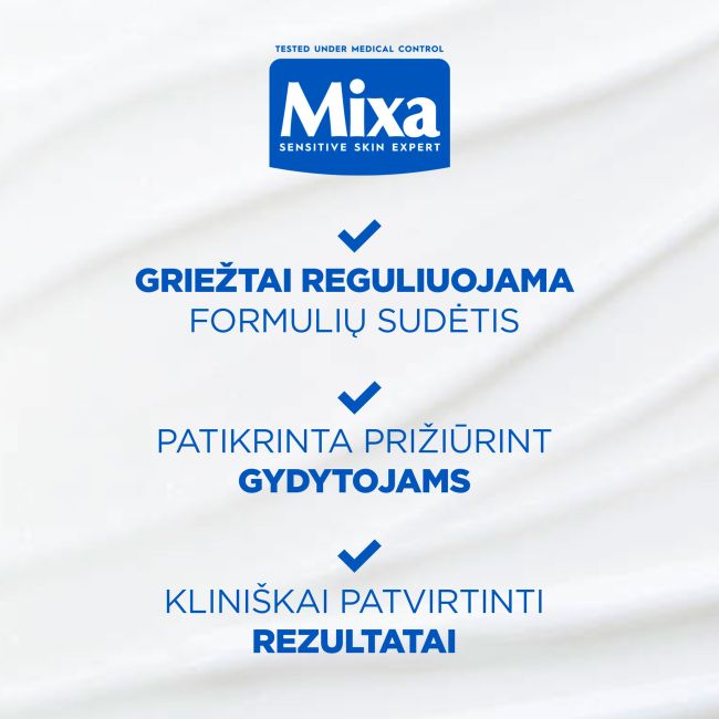 MIXA PANTHENOL COMFORT kūno pienelis, 400 ml