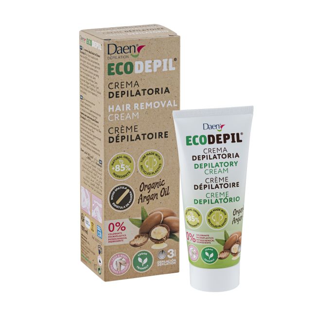 DAEN ECODEPIL ORGANIC ARGAN OIL depiliacinis kūno ir veido kremas, 100 ml