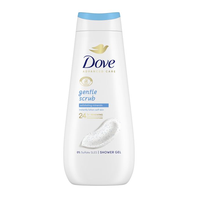 DOVE GENTLE SCRUB dušo želė, 400 ml