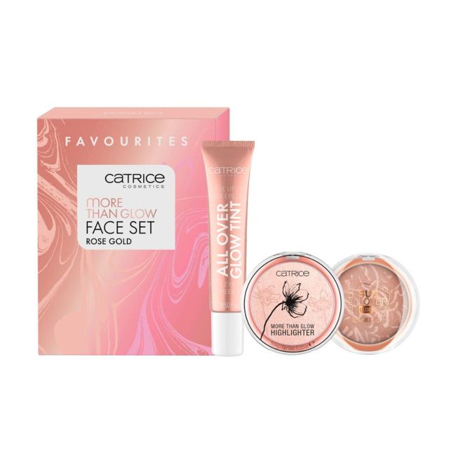 CATRICE MORE THAN GLOW ROSE GOLD veido makiažo priemonių rinkinys