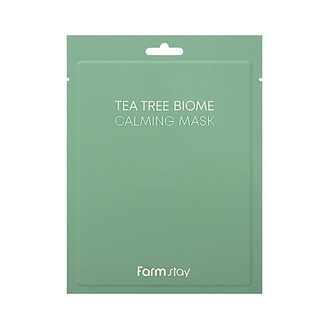 FARMSTAY TEA TREE BIOME CALMING veido kaukė, 25 ml