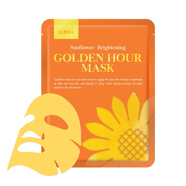 ELROEL SUNFLOWER BRIGHTENING GOLDEN HOUR veido kaukė, 25 g