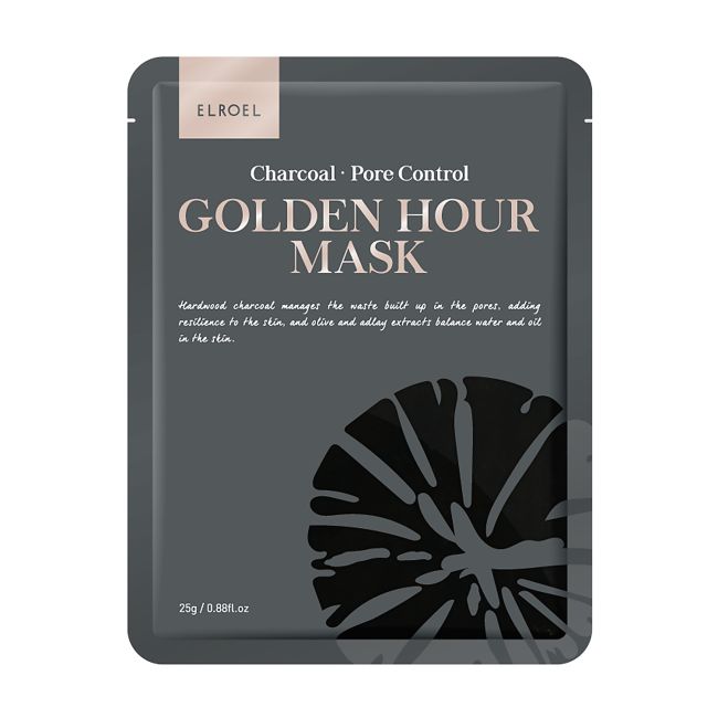 ELROEL CHARCOAL PORE CONTROL GOLDEN HOUR veido kaukė, 25 g