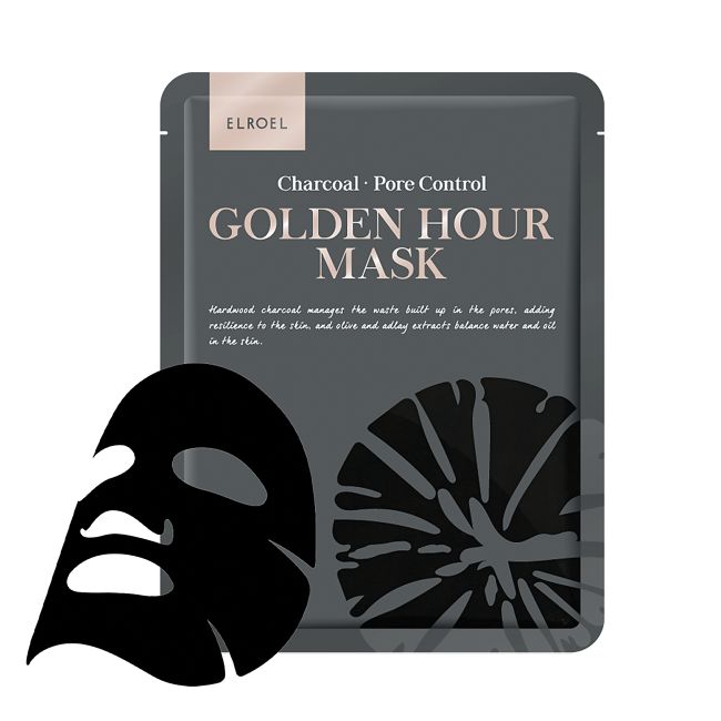 ELROEL CHARCOAL PORE CONTROL GOLDEN HOUR veido kaukė, 25 g