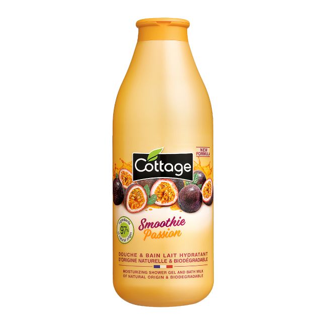 COTTAGE SMOOTHIE PASSION dušo želė ir vonios pienelis, 750 ml
