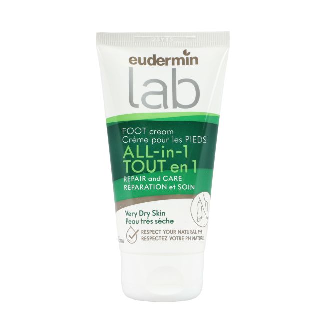 EUDERMIN LAB ALL-IN-1 pėdų kremas, 75 ml
