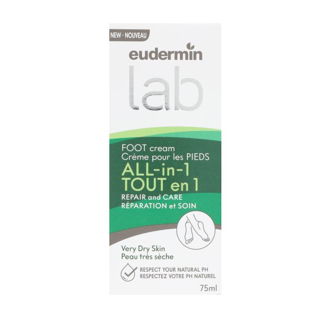 EUDERMIN LAB ALL-IN-1 pėdų kremas, 75 ml