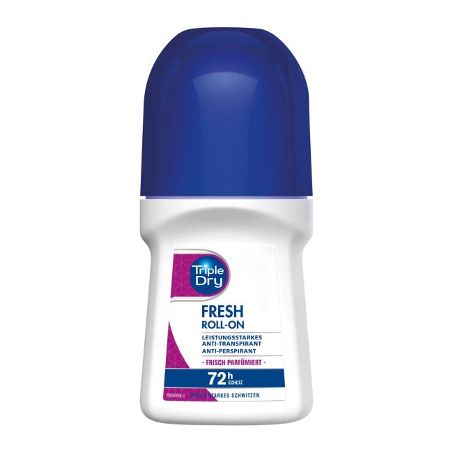 TRIPLE DRY FRESH 72H rutulinis dezodorantas antiperspirantas, 50 ml