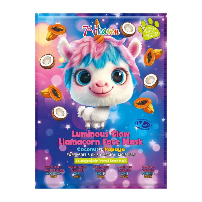 7TH HEAVEN LLAMACORN veido kaukė