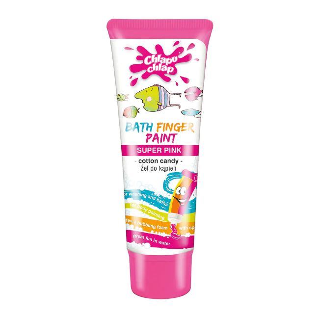 CHLAPU CHLAP SUPER PINK COTTON CANDY vaikų vonios želė, 88 ml