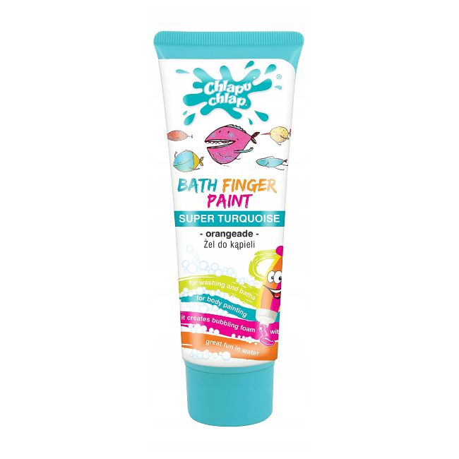CHLAPU CHLAP SUPER TURQUOISE ORANGEADE vaikų vonios želė, 88 ml