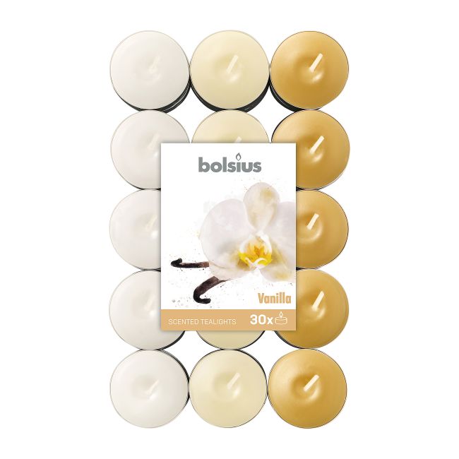 BOLSIUS VANILLA žvakė - tabletės (30 vnt)