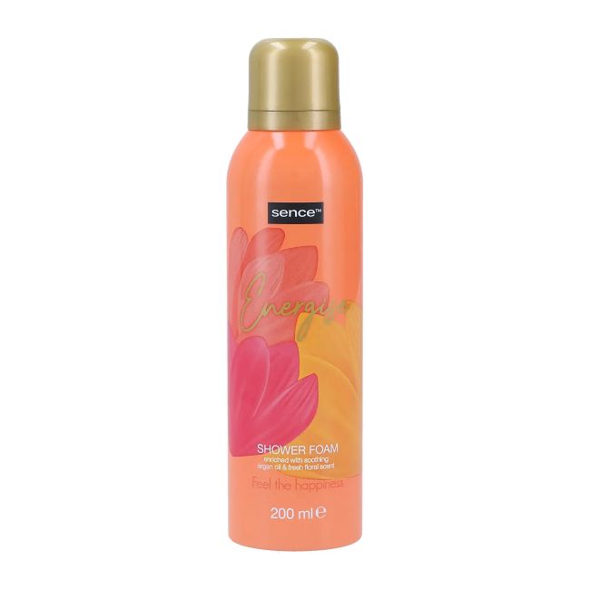 SENCE ENERGISE purškiamos dušo putos, 200 ml