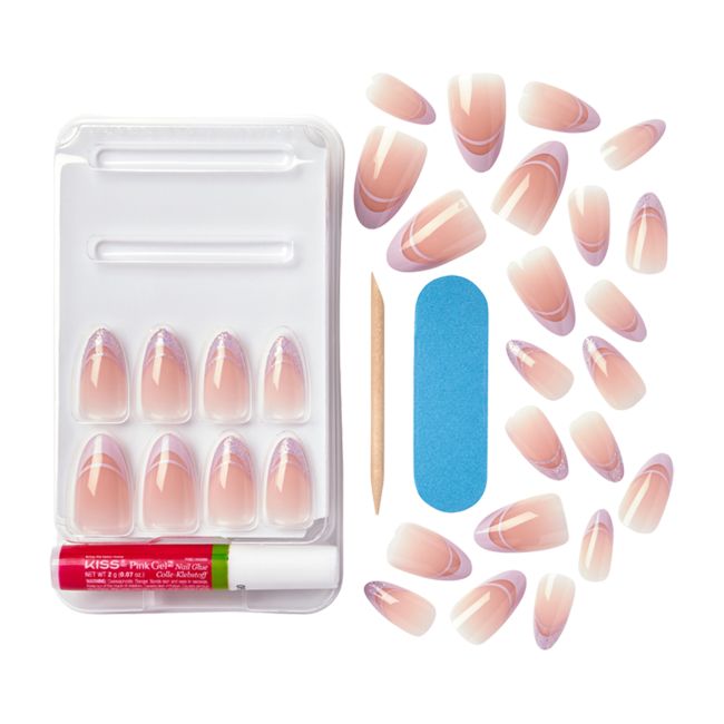 KISS VOGUISH FANTASY SCULPTED NAIL priklijuojami nagai (28 vnt.)