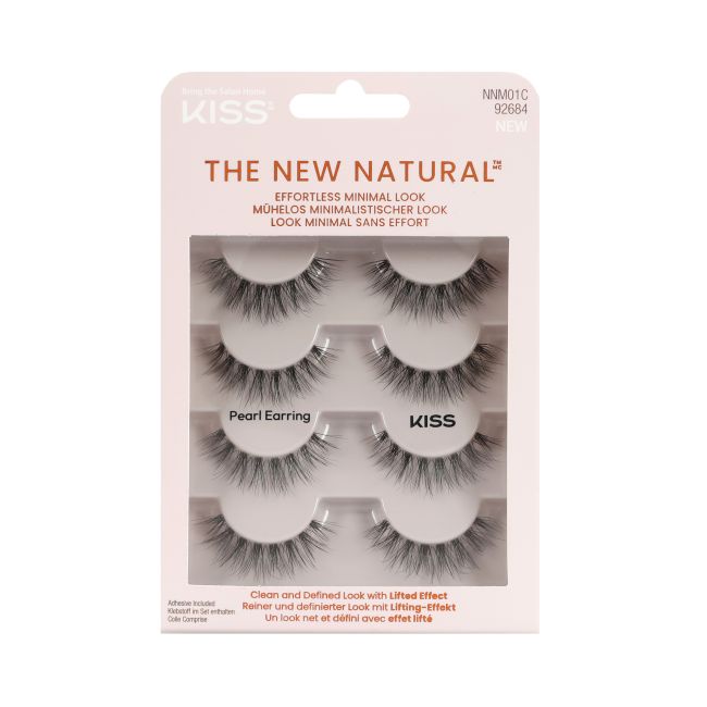 KISS THE NEW NATURAL dirbtinės blakstienos (4 poros)