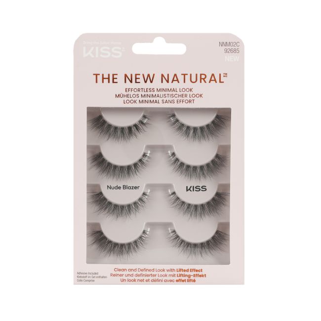 KISS THE NEW NATURAL dirbtinės blakstienos (4 poros)