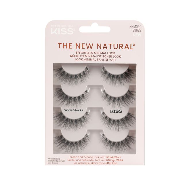 KISS THE NEW NATURAL dirbtinės blakstienos (4 poros)
