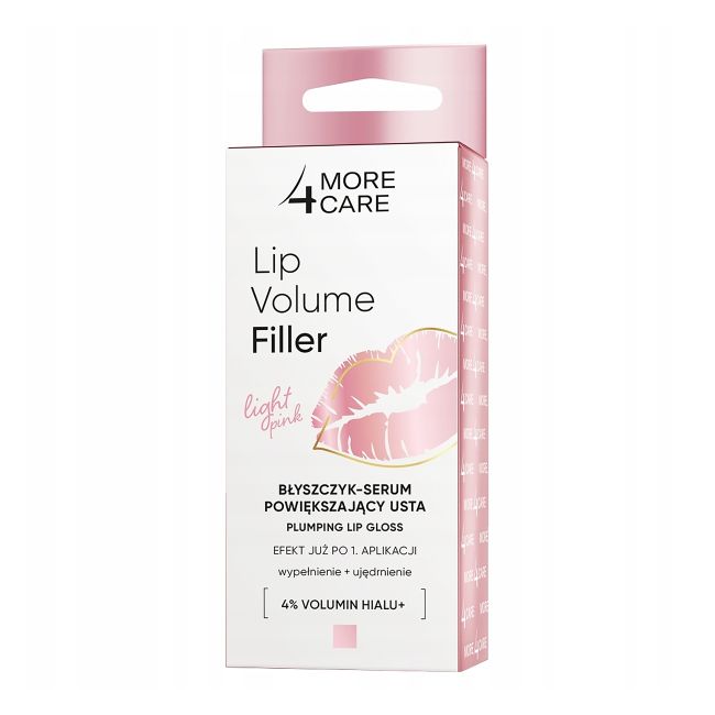 MORE4CARE LIP VOLUME FILLER PLUMPING lūpų blizgis - serumas, 4,8 g