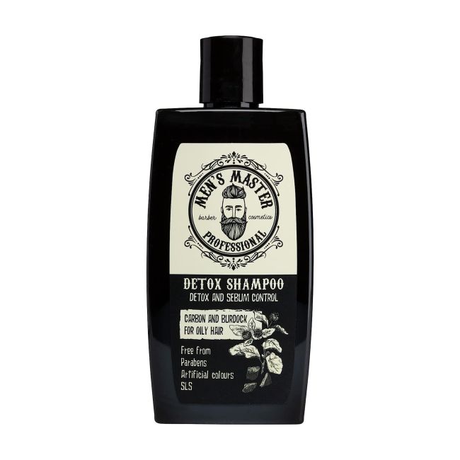 MEN'S MASTER DETOX CARBON AND BURDOCK vyrų plaukų šampūnas, 260 ml