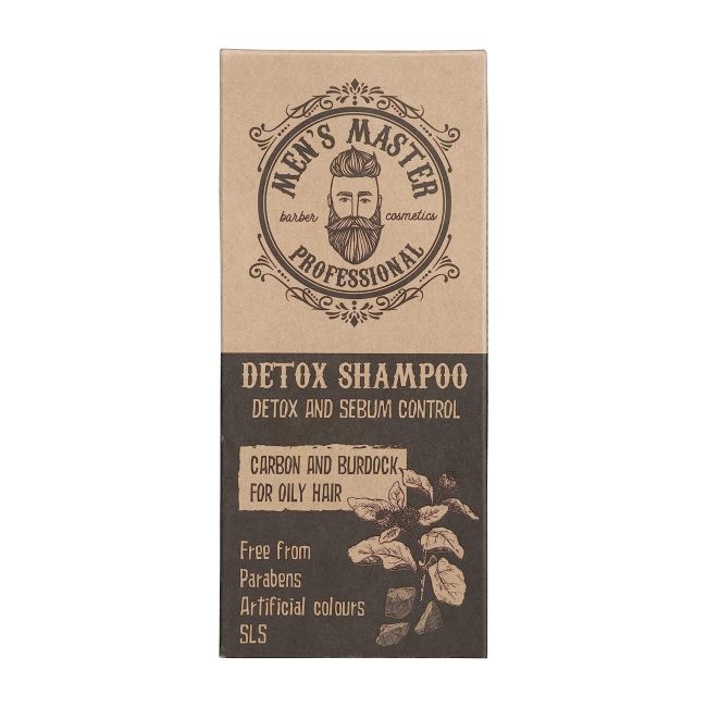 MEN'S MASTER DETOX CARBON AND BURDOCK vyrų plaukų šampūnas, 260 ml