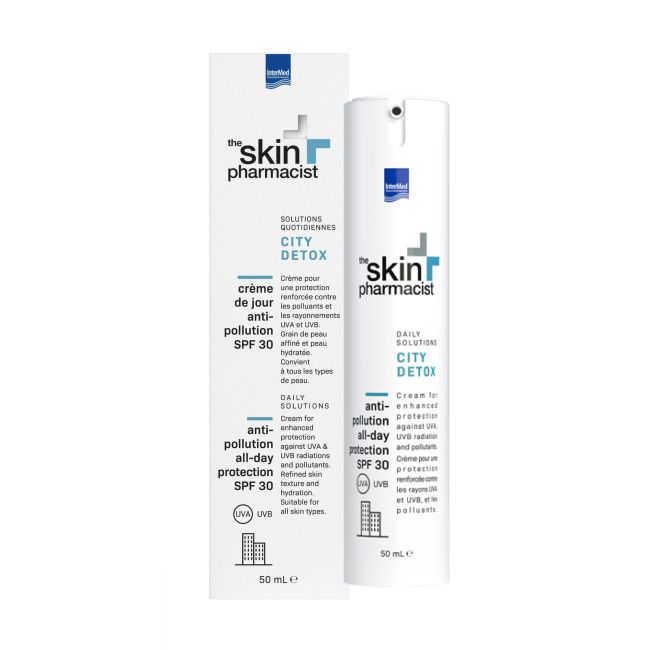 SKIN PHARMACIST CITY DETOX ANTI-POLLUTION veido kremas, 50 ml
