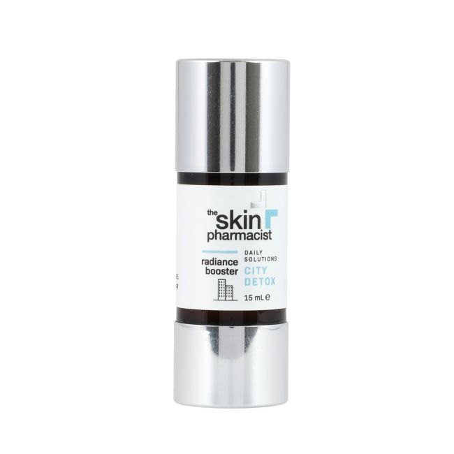 SKIN PHARMACIST CITY DETOX RADIANCE BOOSTER spindesio suteikianti veido priemonė, 15 ml
