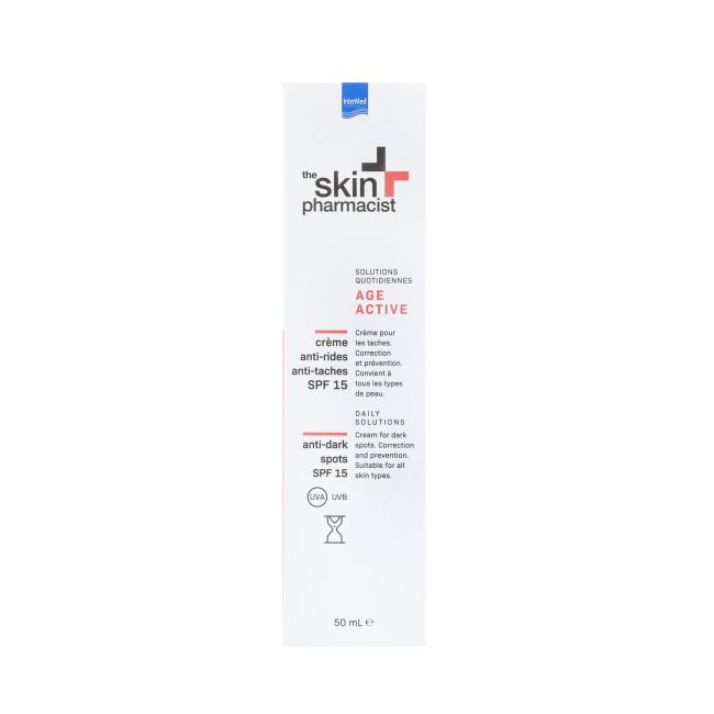 SKIN PHARMACIST AGE ACTIVE ANTI-DARK SPOTS SPF15 veido kremas, 15 ml