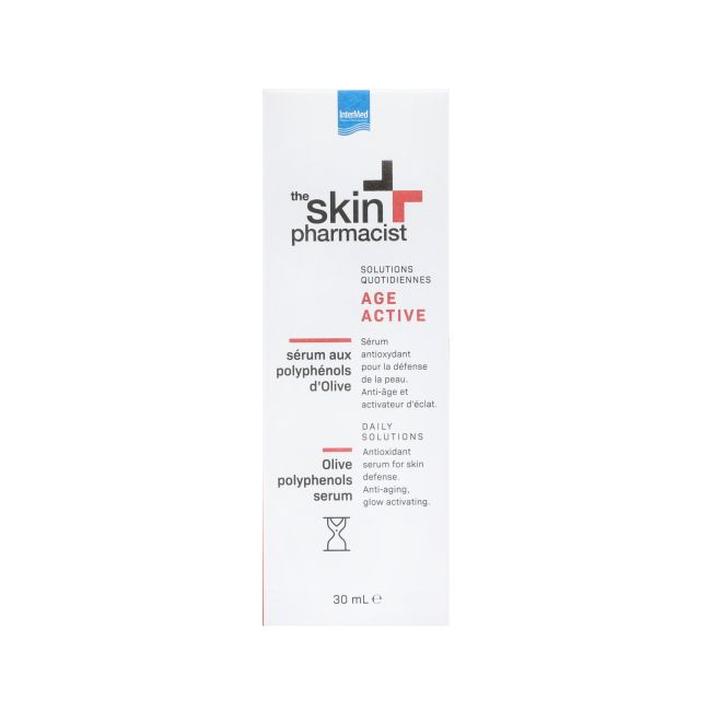 SKIN PHARMACIST AGE ACTIVE OLIVE POLYPHENOLS veido serumas, 30 ml