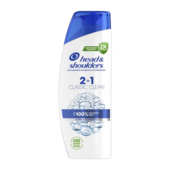 HEAD & SHOULDERS 2 IN 1 CLASSIC CLEAN plaukų šampūnas ir kondicionierius, 330 ml