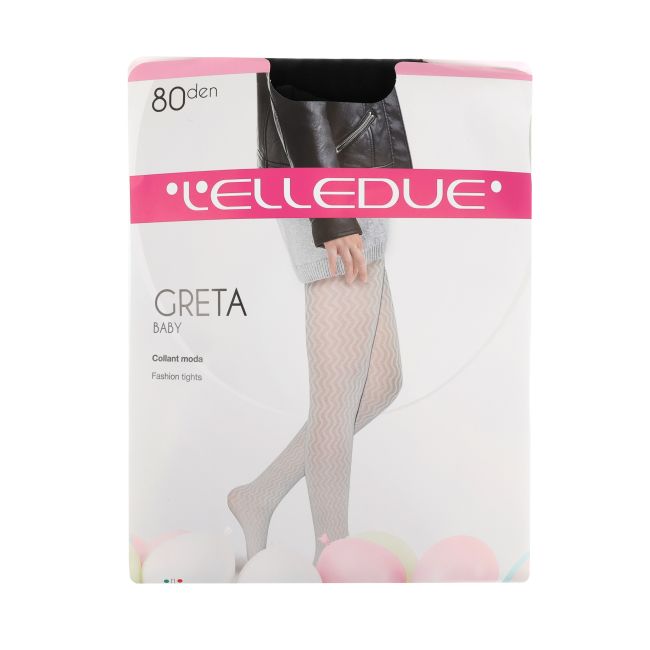 L'ELLEDUE GRETA BABY NERO 80 DEN 11/13 vaikų pėdkelnės