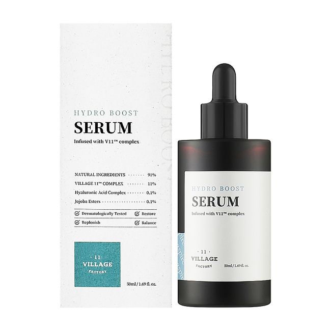 VILLAGE 11 FACTORY HYDRO BOOST veido serumas, 50 ml