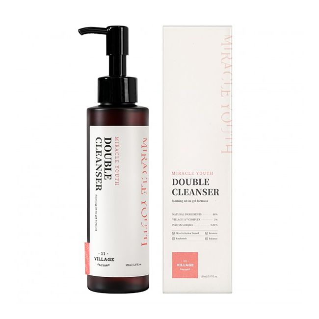 VILLAGE 11 FACTORY MIRACLE YOUTH DOUBLE veido prausiklis, 150 ml