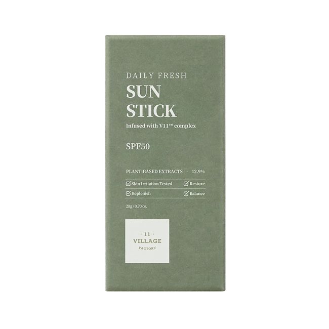 VILLAGE 11 FACTORY DAILY FRESH SPF50 apsauginis veido kremas - pieštukas nuo saulės, 20 g