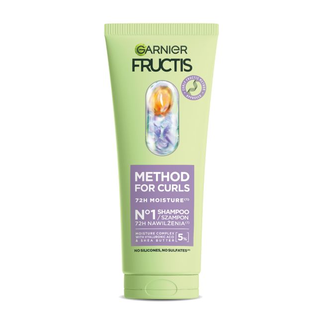 GARNIER FRUCTIS METHOD FOR CURLS plaukų šampūnas, 200 ml