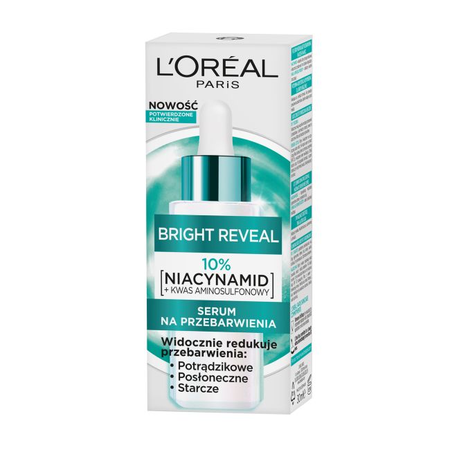 L'OREAL BRIGHT REVEAL DARK SPOT veido serumas, 30 ml
