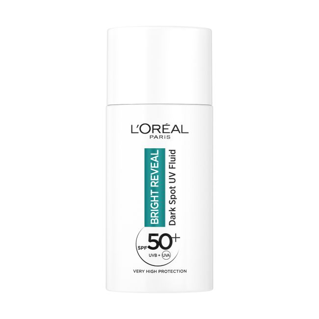 L'OREAL BRIGHT REVEAL DARK SPOT UV SPF50+ veido fluidas, 50 ml